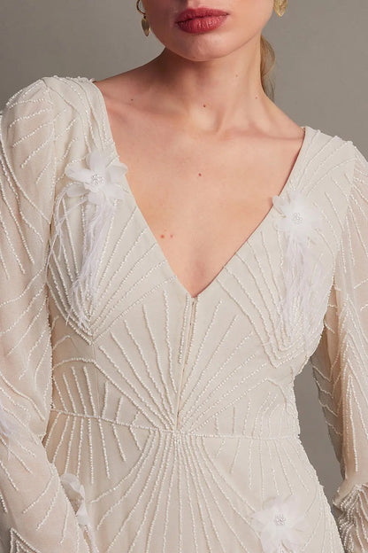 White Satin Gown